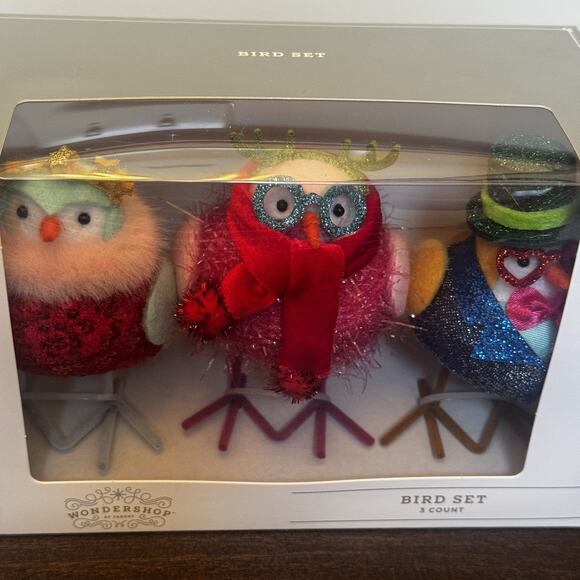 NEW Target Wondershop Featherly Friends Christmas Tinsel Tidings 6 Birds 2 Sizes - Picture 4 of 16